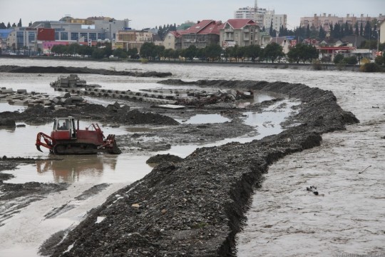 Подъем уровня воды в Мзымте