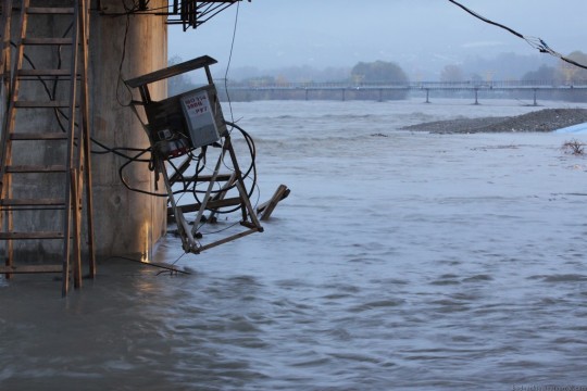 Подъем уровня воды в Мзымте