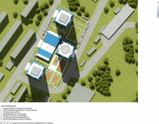 Проект застройки на месте стадиона "Труд"